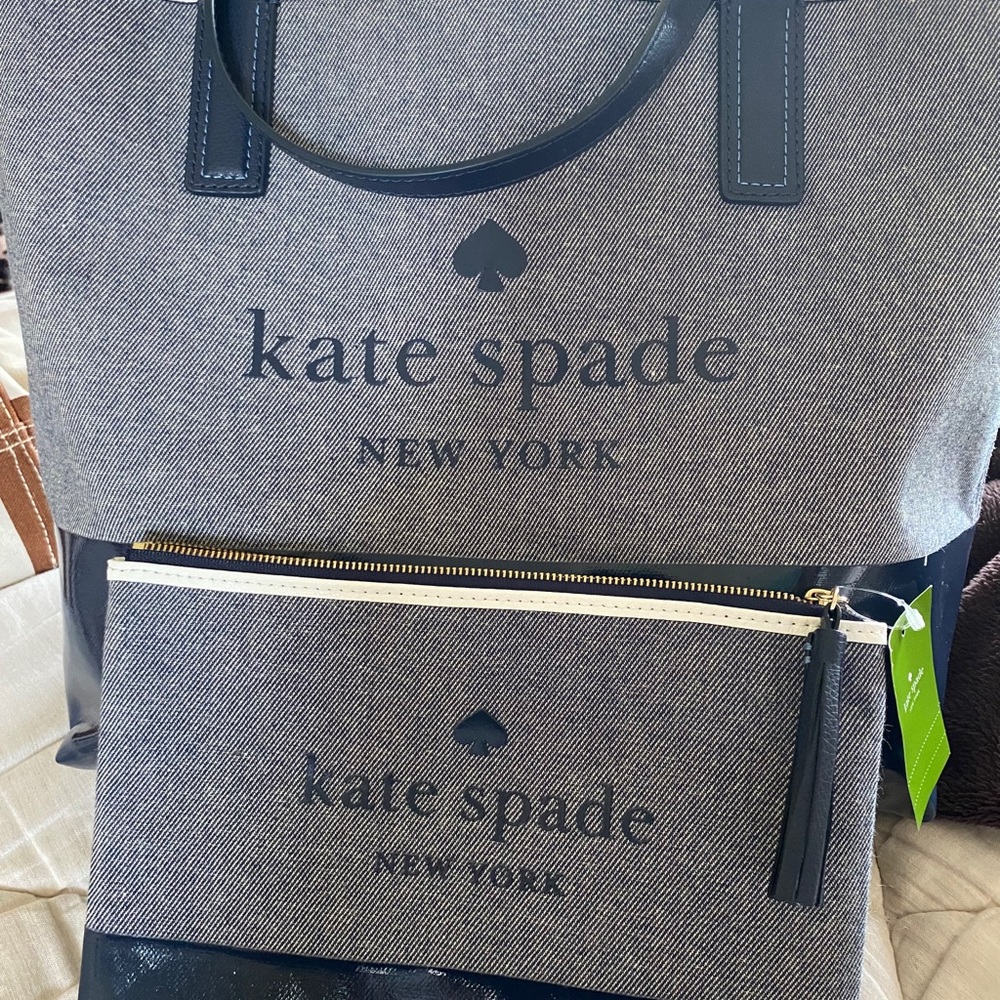 **NWT Kate Spade Tote & matching Pouch